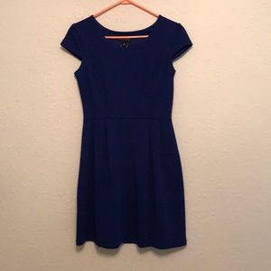 Blue A-line Dress